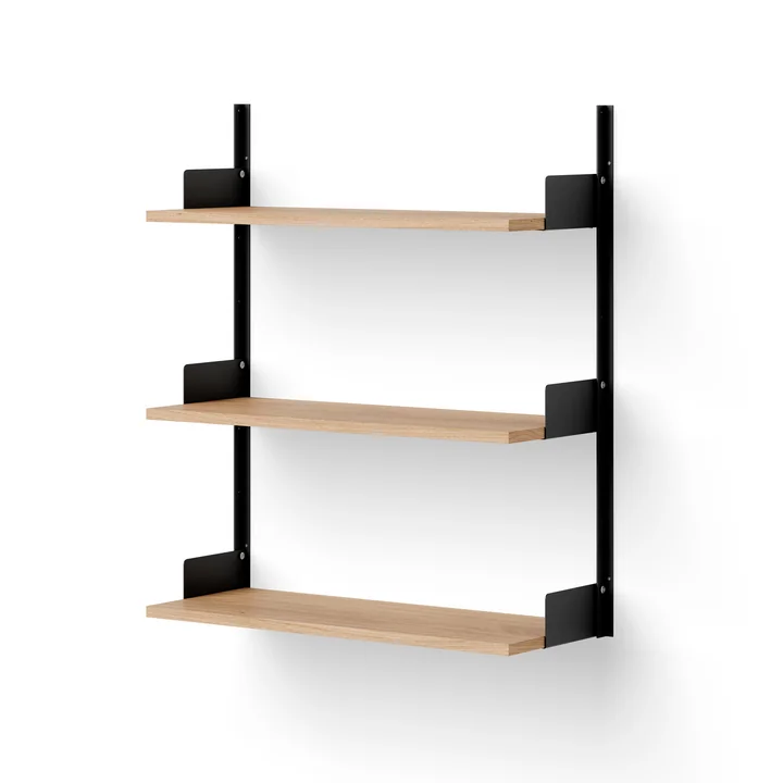 New Works - Wandregal 900, Eiche / schwarz