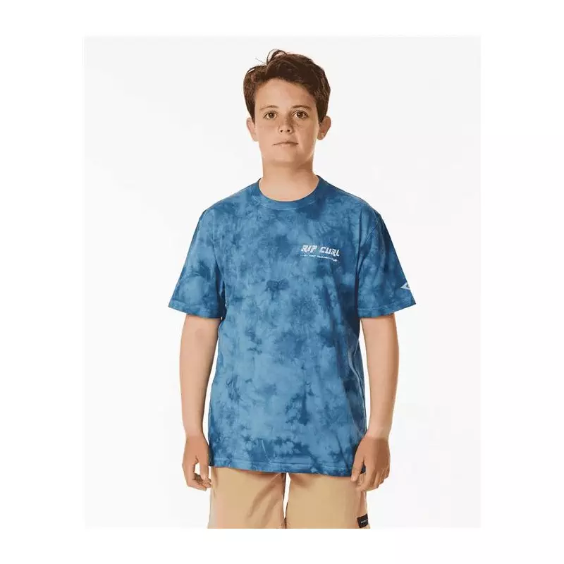 Teeshirt junior RIPCURL Pure Surf Tie Dye Tee-Boy Vintage Navy