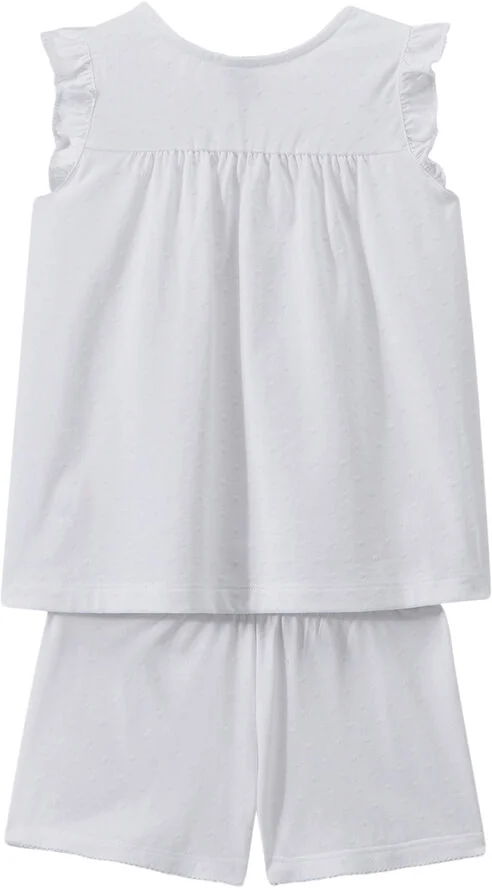 Petit Bateau PYJACOURT ECUME 2A Hvid