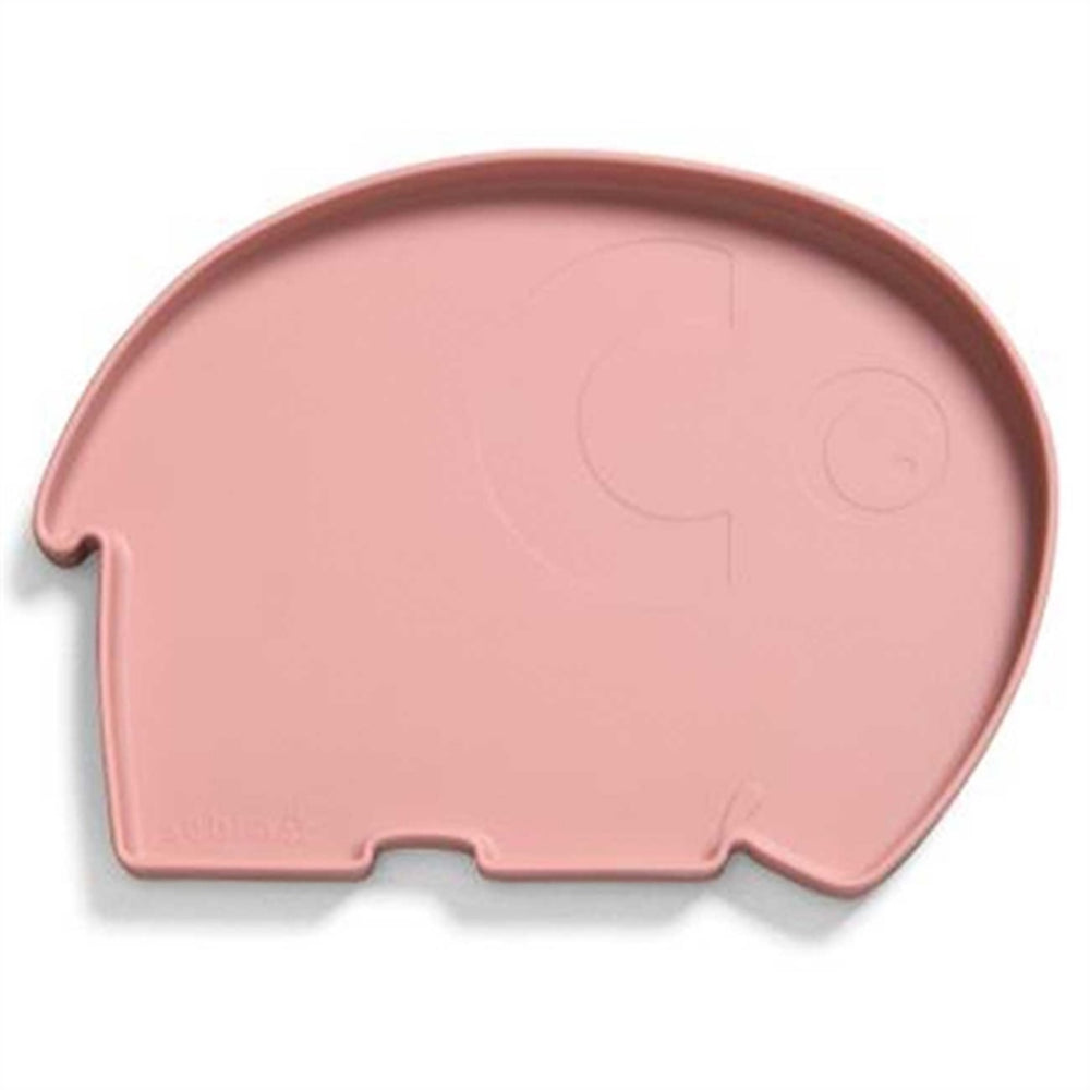 Silikone Tallerken Elefanten Fanto Blossom Pink