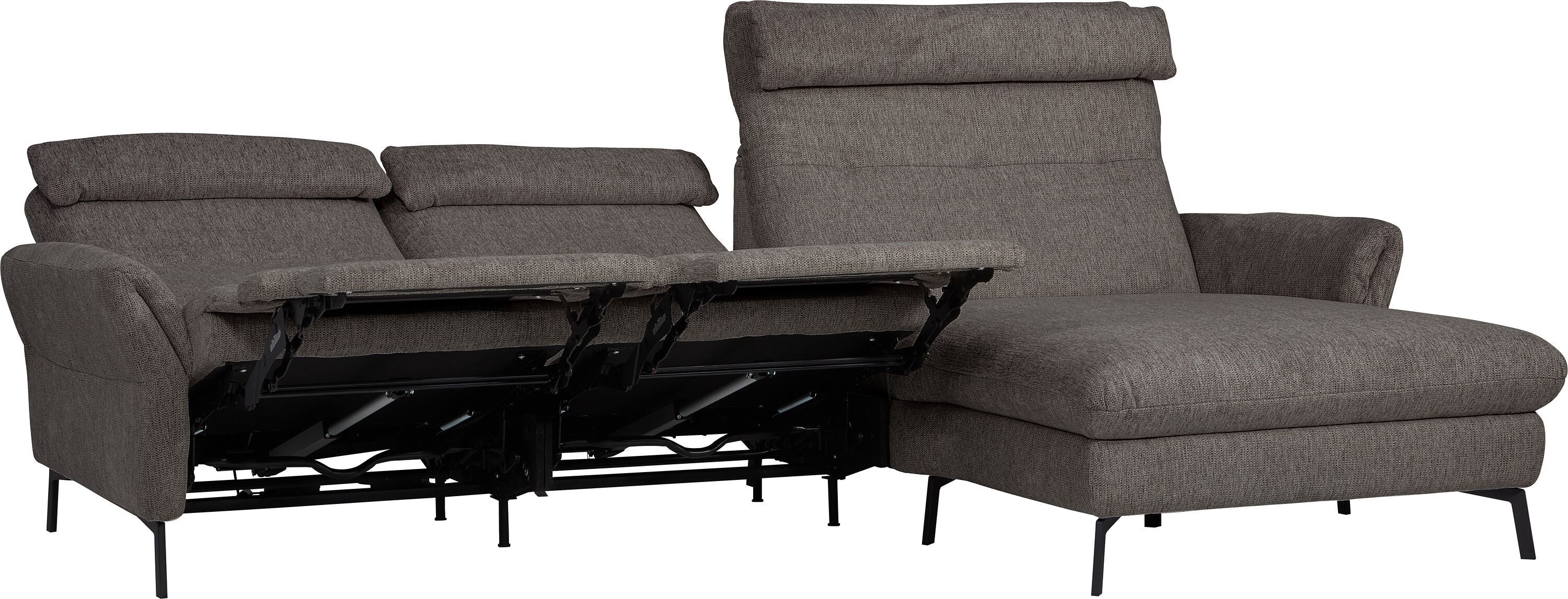 SEBO Ecksofa - Dunkelgrau / B: 284.0 cm x T: 161.0 cm x H: 84.0 cm