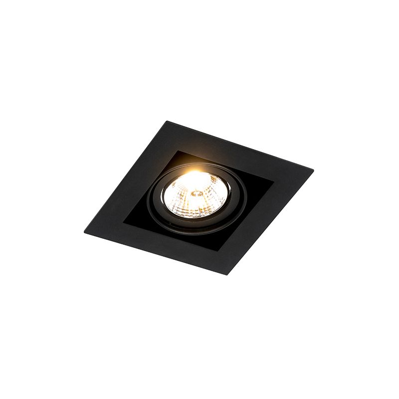 Set van 6 Moderne inbouwspot zwart verstelbaar - Oneon 70