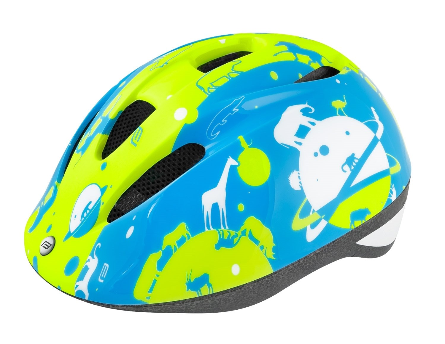 Force Fun Planets Børne Cykelhjelm Grøn/blå