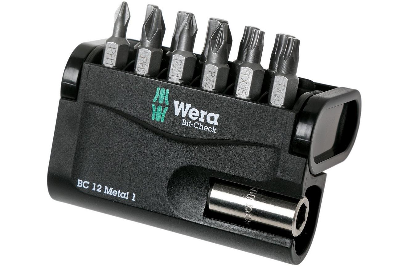 Wera Bit-Check 12 Metal 1, 12-delige bitset, 5057424001