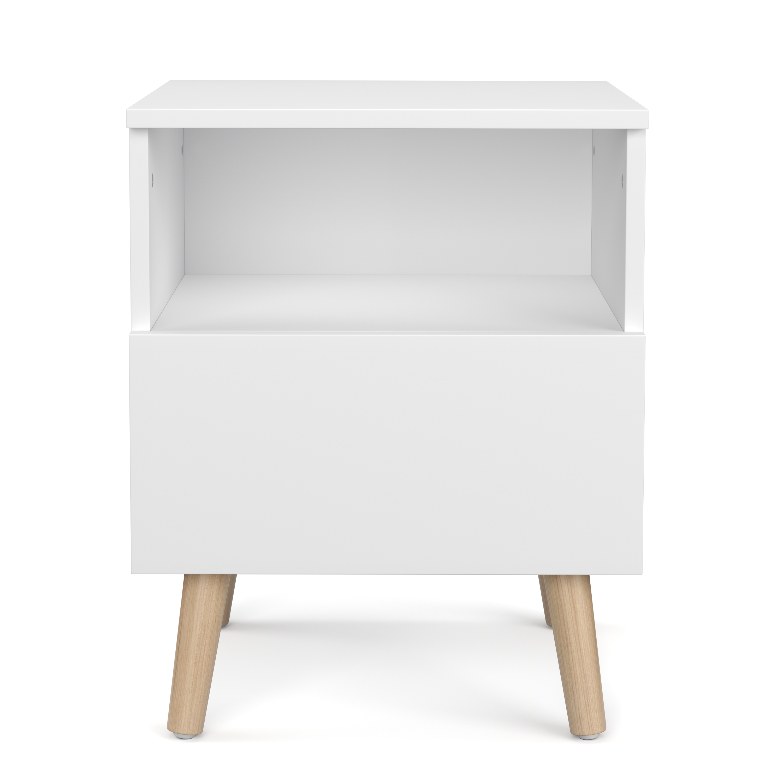 Nachttisch NORDIC 40 x 50 cm 2er Set weiss