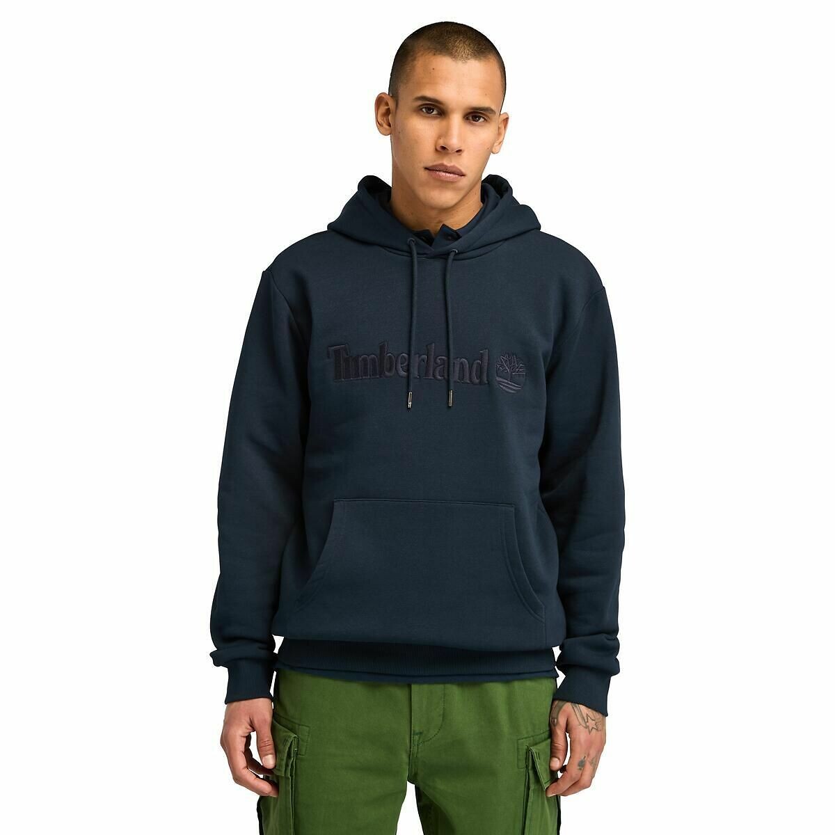 Moletom TIMBERLAND com logotipo bordado tom sobre tom