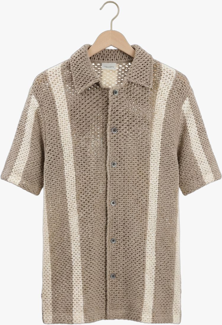 beige profuomo polo polo ss button th