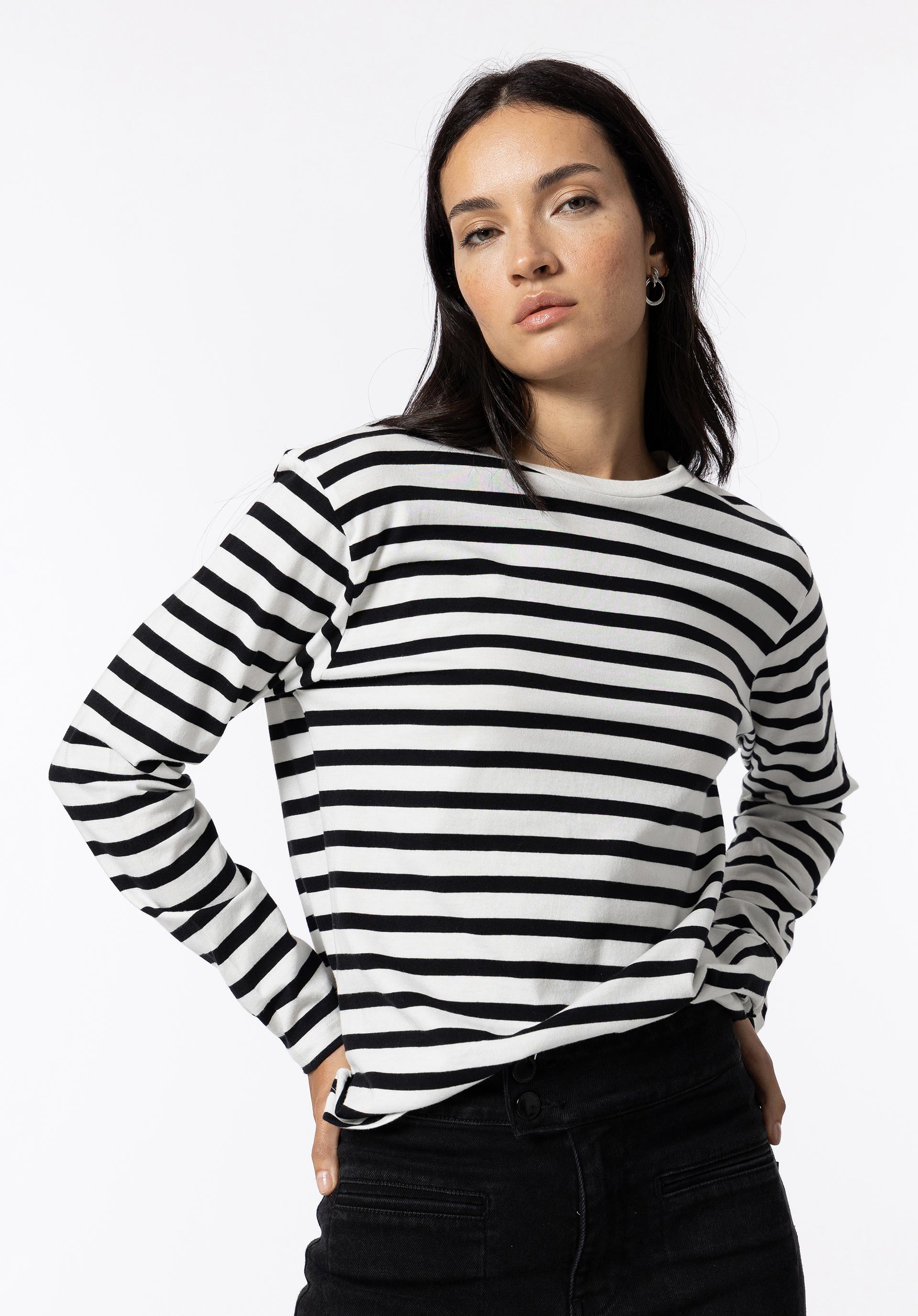 T-shirt às Riscas