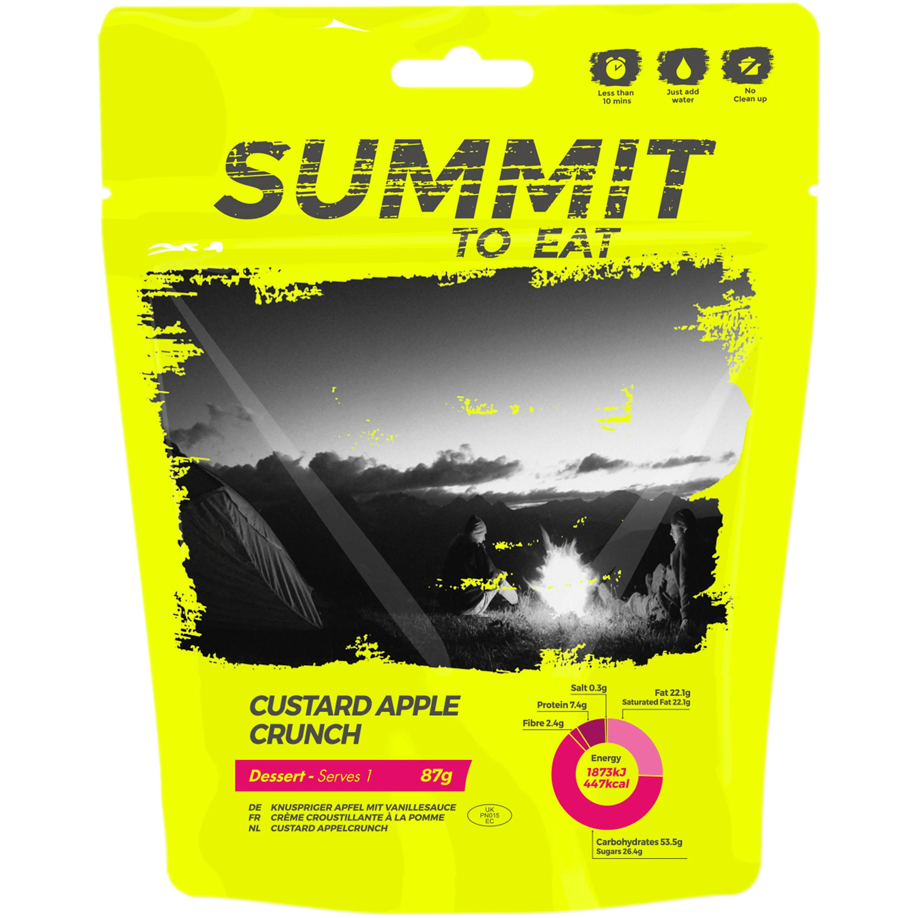 Summit to Eat -  Vanillepudding mit Äpfeln und Knusperstückchen