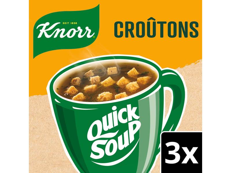 Knorr Quick Soup Croûtons 3 Portionen Bouillon mit Croûtons