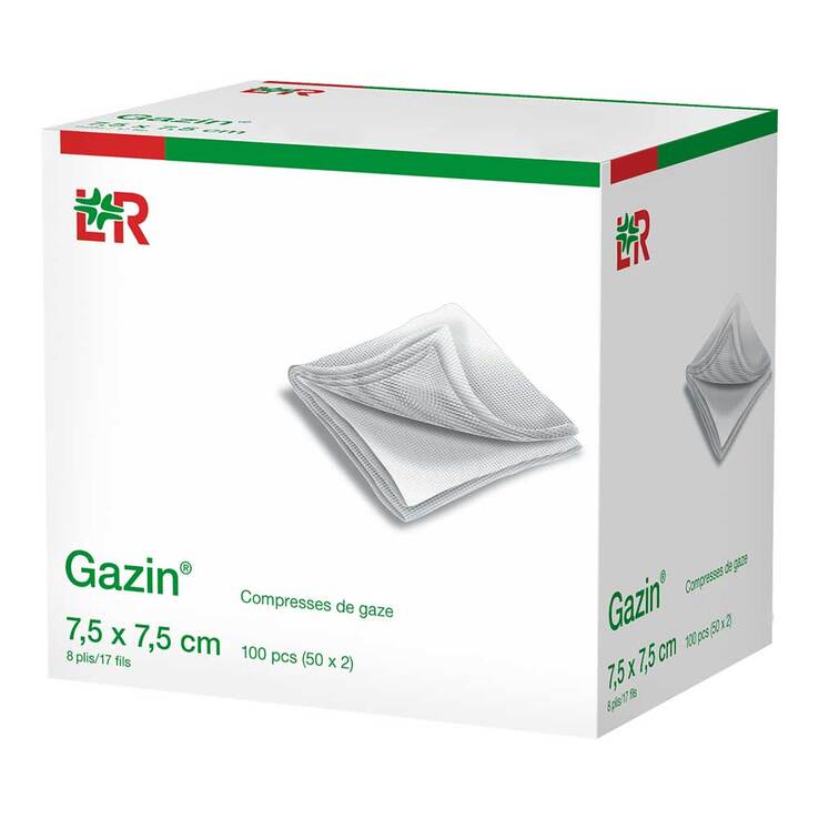 Gazin OP Kompressen 7,5x7,5c, 100 St