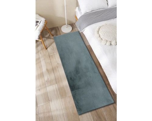 Romance ijsblauwe loper 50x150 cm