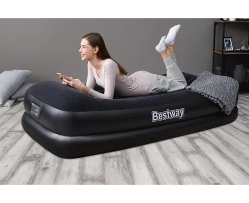 Bestway 75'' x 38'' x 18''/1.91m x 97cm x 46cm Tritech Air Mattress Twin Built-in AC pump