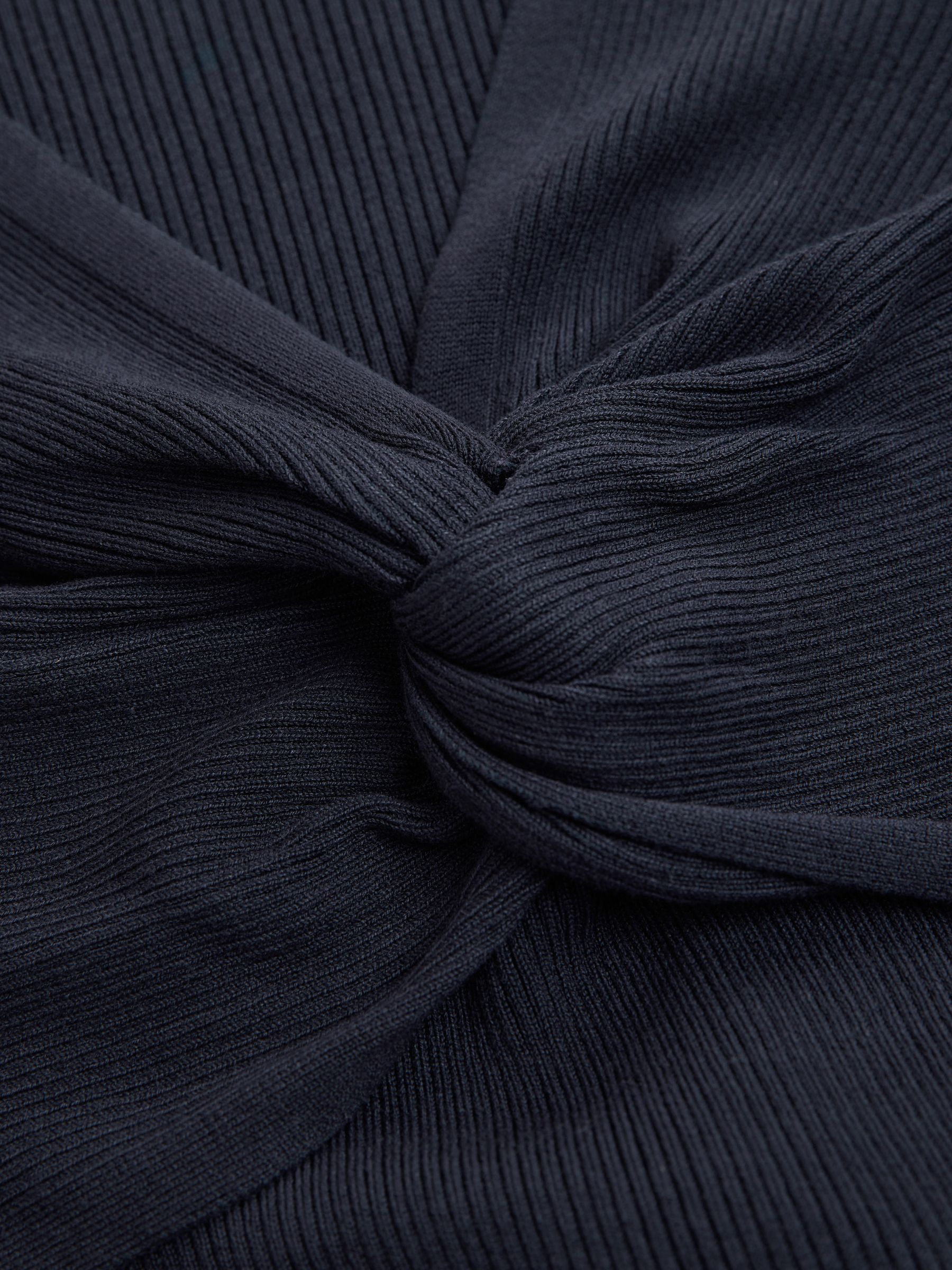 Donkerblauw - Maternity Twist Front Knit Jumper Dress