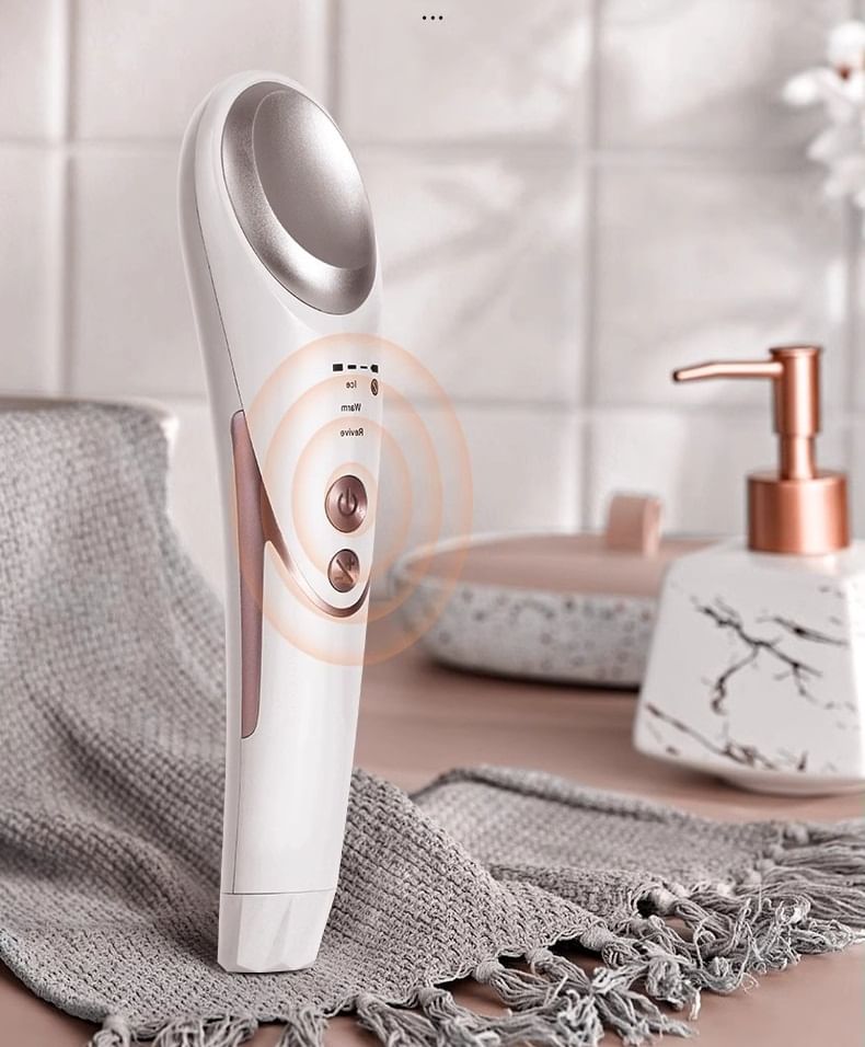Thalia - USB oplaadbare verkoelende en verwarmende oogmassager