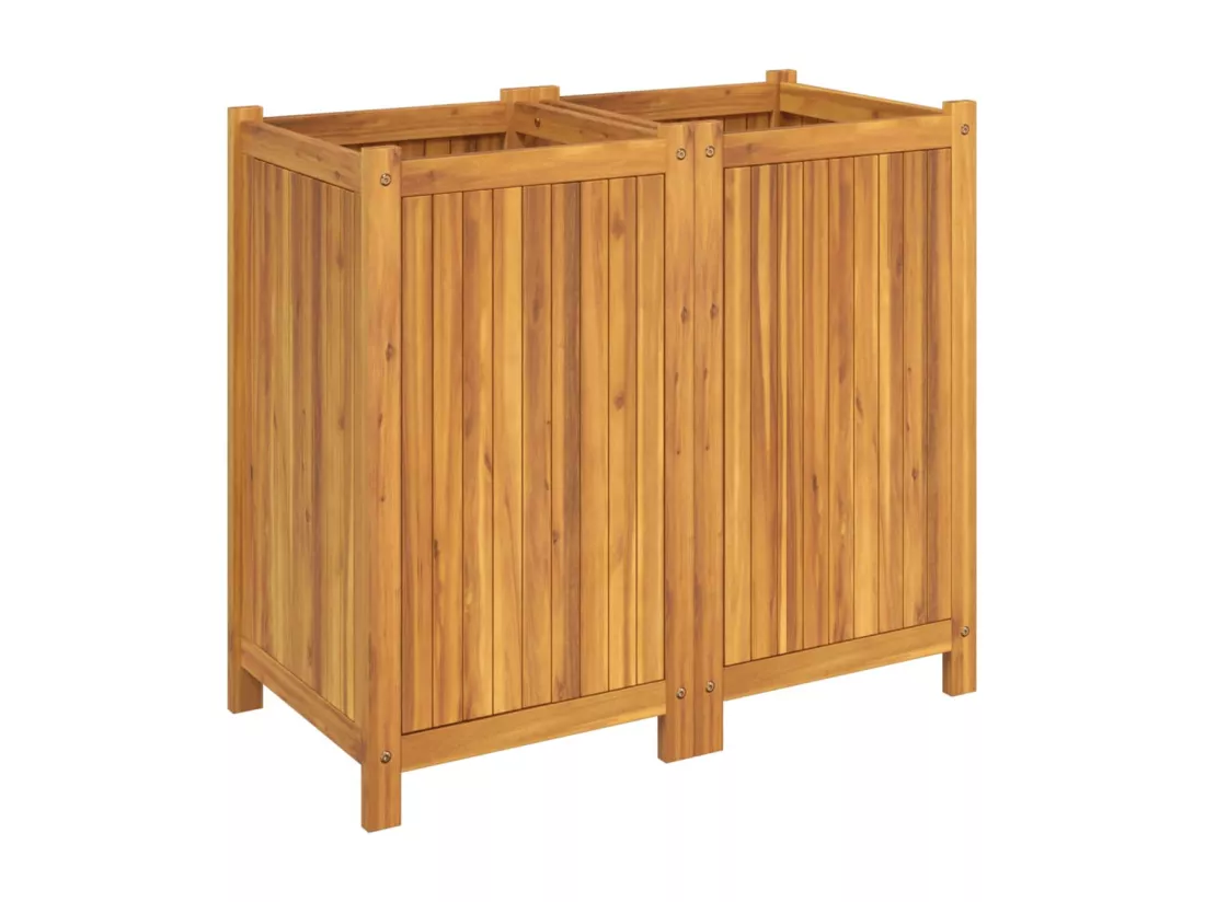Jardinière bac lit surélevé bois marron 80 x 42 x 75 cm 02_0038146