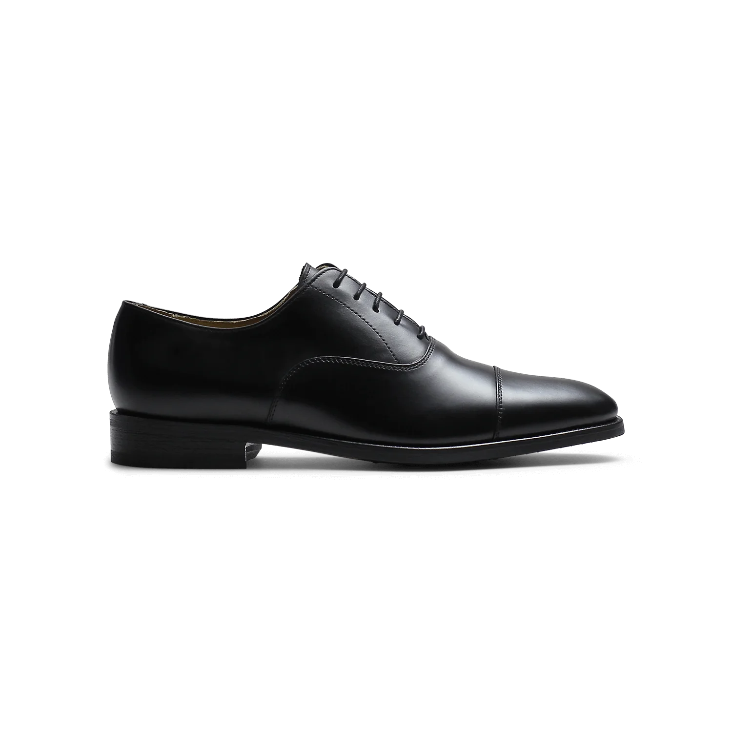 Parker-Richelieu en cuir noir