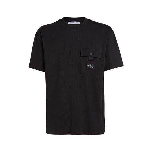 Calvin Klein Jeans Texture Pocket T-shirt, Black, L