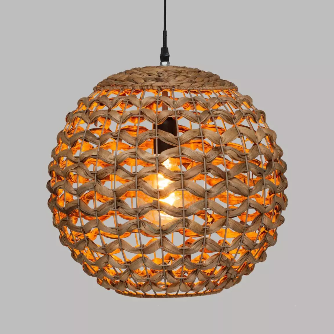 Suspension lumineuse jacinthe d'eau (D38 cm) Sand Naturel