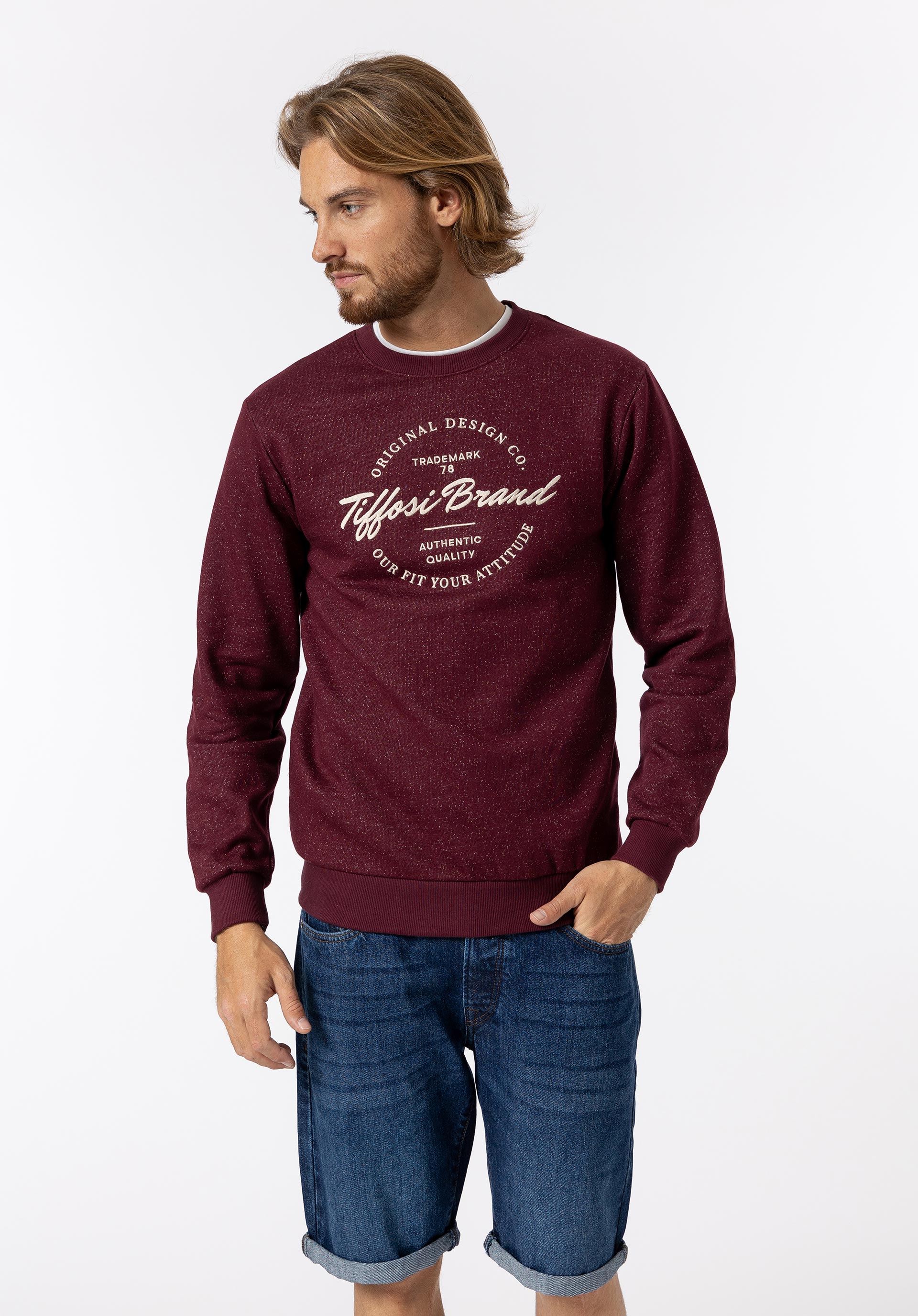 Sweatshirt com Bordado Frontal