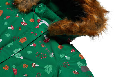 Nordbjørn Vindö Babydress, Mushroom Kaboom Green
