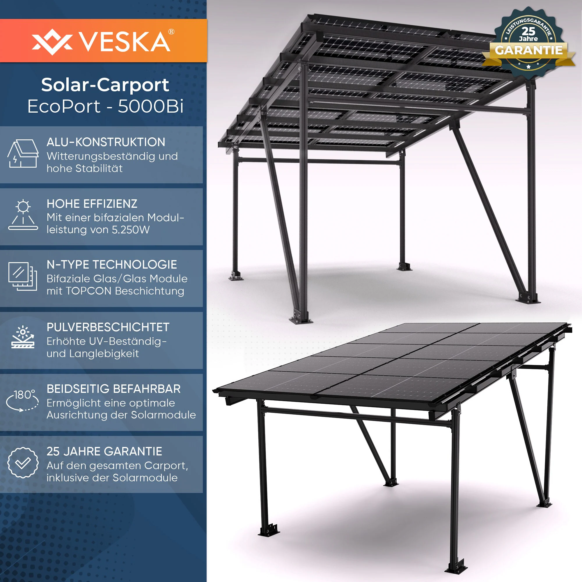 VESKA Solar-Carport 