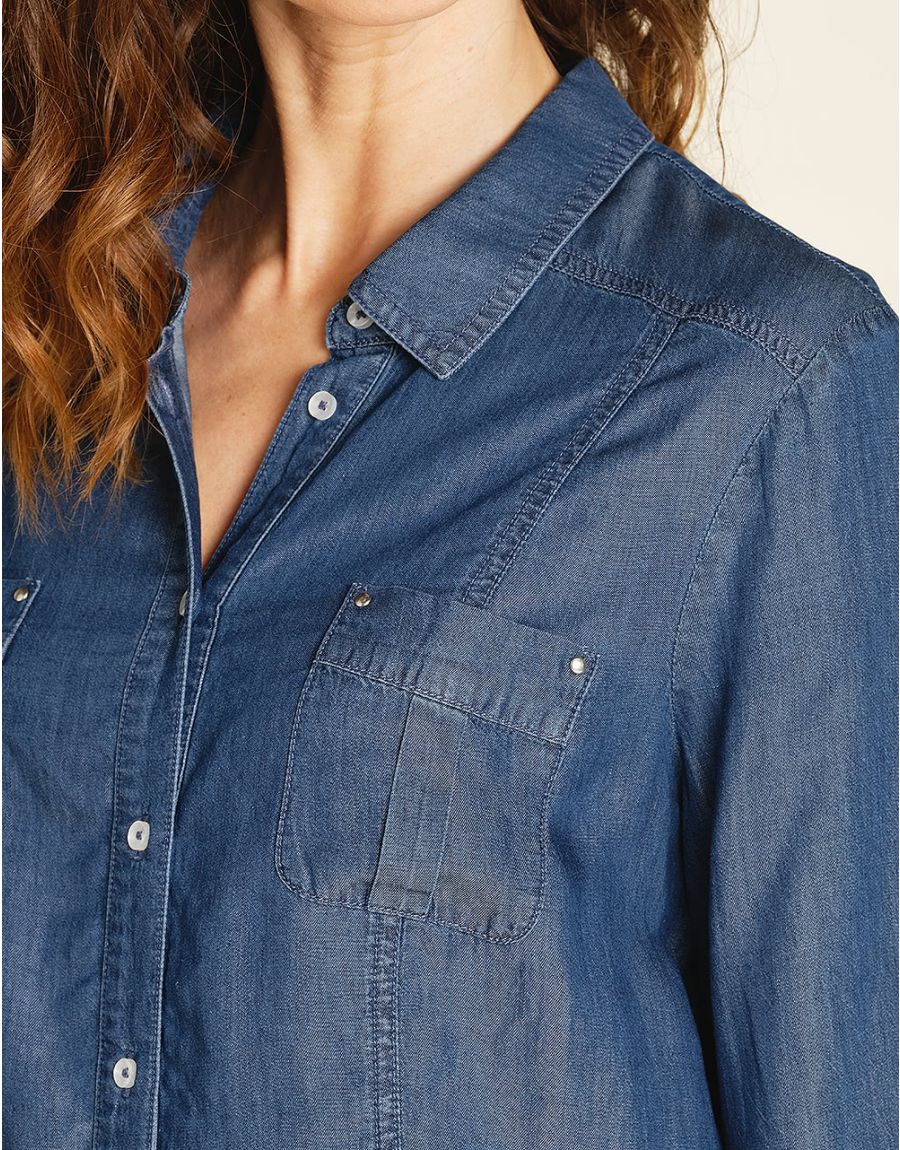 Chemise Lyocell foncé