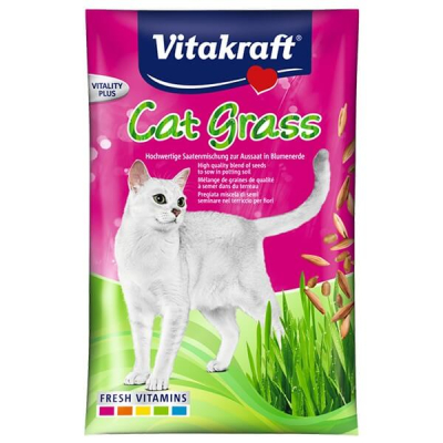 Vitakraft Cat Katzengras Samen Nachfüllbeutel 50g