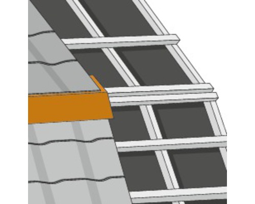 PRECIT schort voor zolderinterieurs, antracietgrijs RAL 7016, 1000 mm x 140 mm