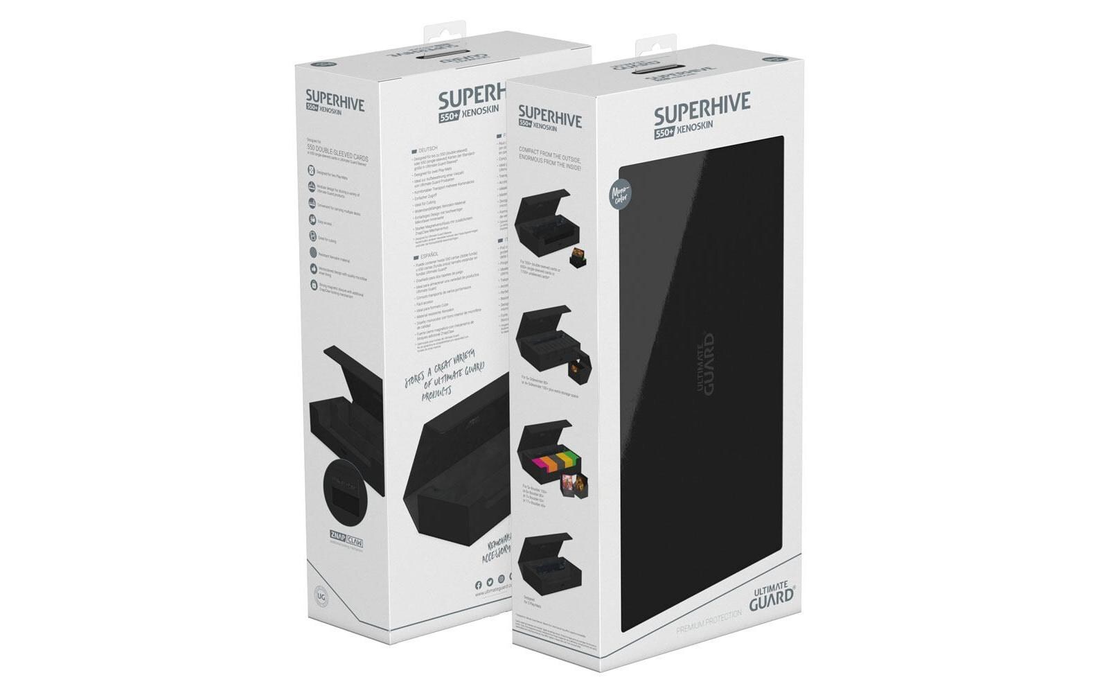 Kartenbox XenoSkin Superhive 550+ SchwarzHochwertige Box für Sammelkarten in Standardgrösse