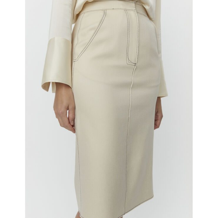 DAY Birger et Mikkelsen Kellie - Bonded Viscose Blend Cloud cream