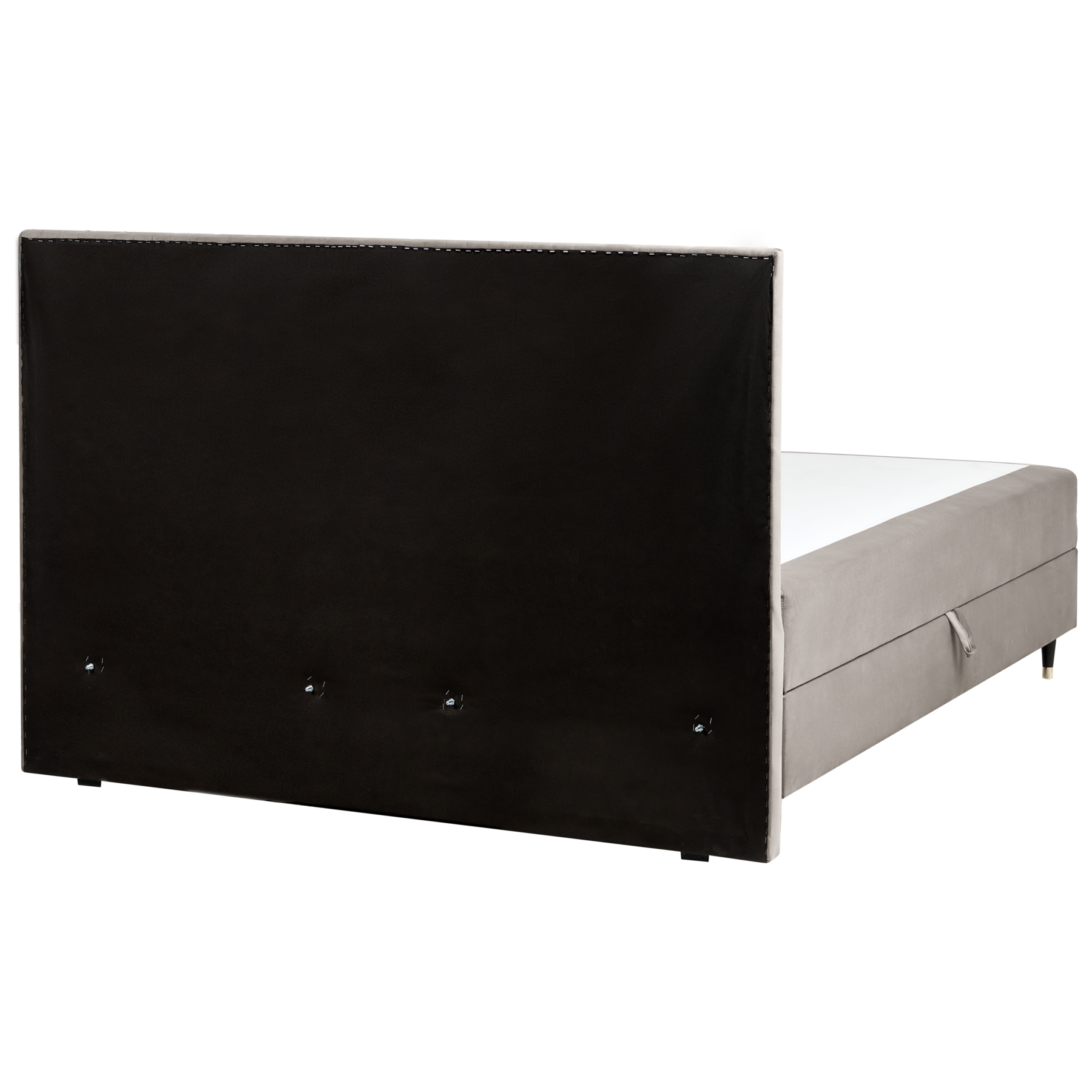 Beliani - DAME - Boxspringbed - Taupe - 180 x 200 cm - Fluweel