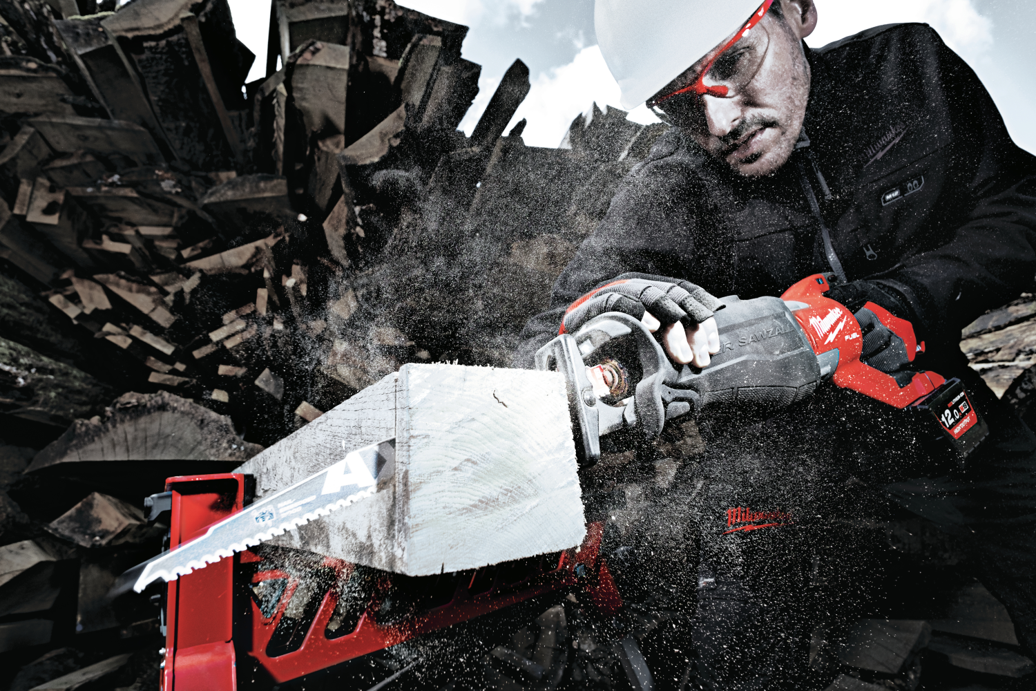 Milwaukee M18 FSX-801C 18V Li-ion accu reciprozaag set (1x 8.0Ah accu) in koffer - snelwissel - koolborstelloos