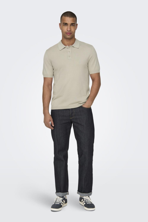 Only & Sons beige heren polo