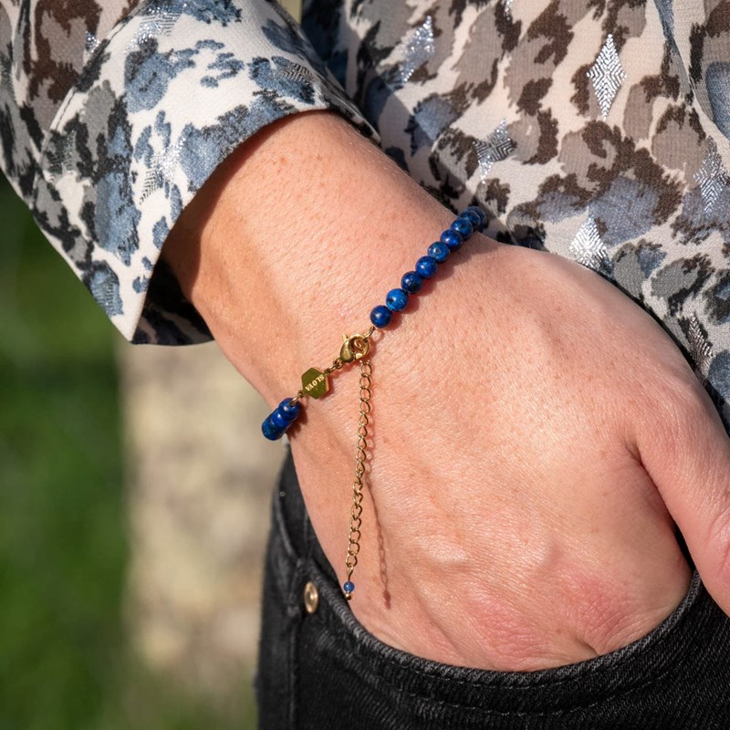 Bracelet Serena en pierres Lapis-lazuli