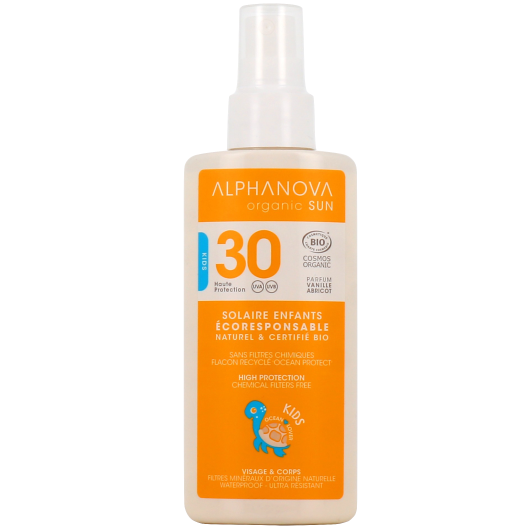 Alphanova spray solaire bio enfant SPF 30 - Sans filtres chimiques