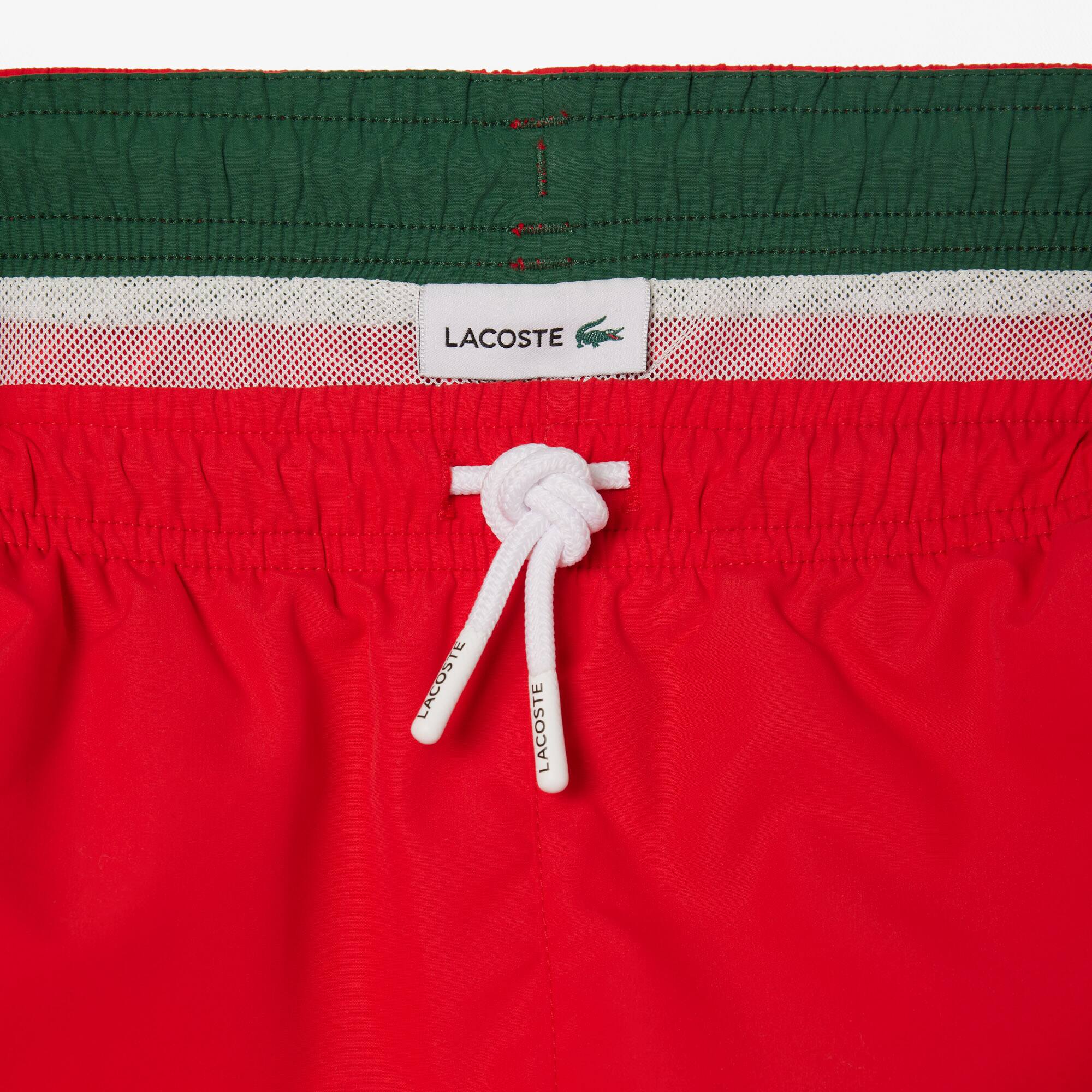 Short de bain Garçon uni à séchage rapide Maillots De Bain - Rouge - Lacoste - Garçon