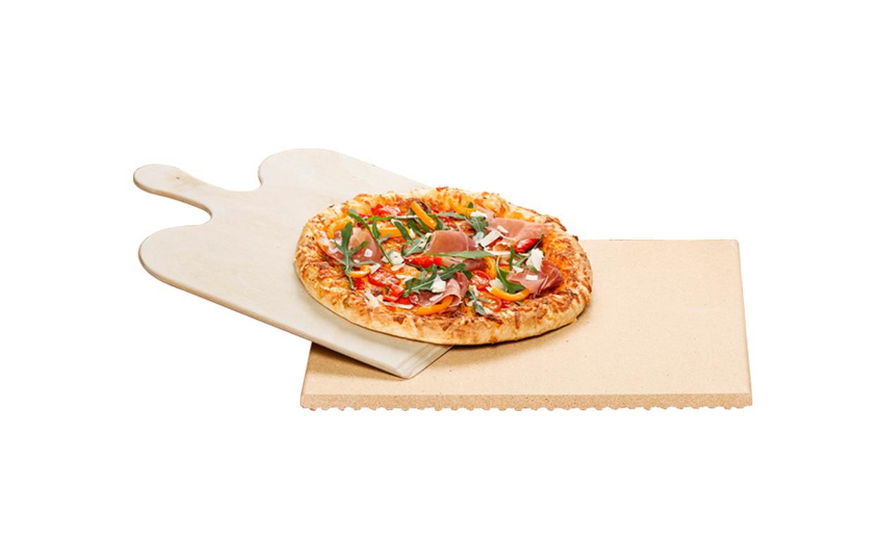 Pizzastein-Set PS 16 EckigPizza- und Brotbackstein