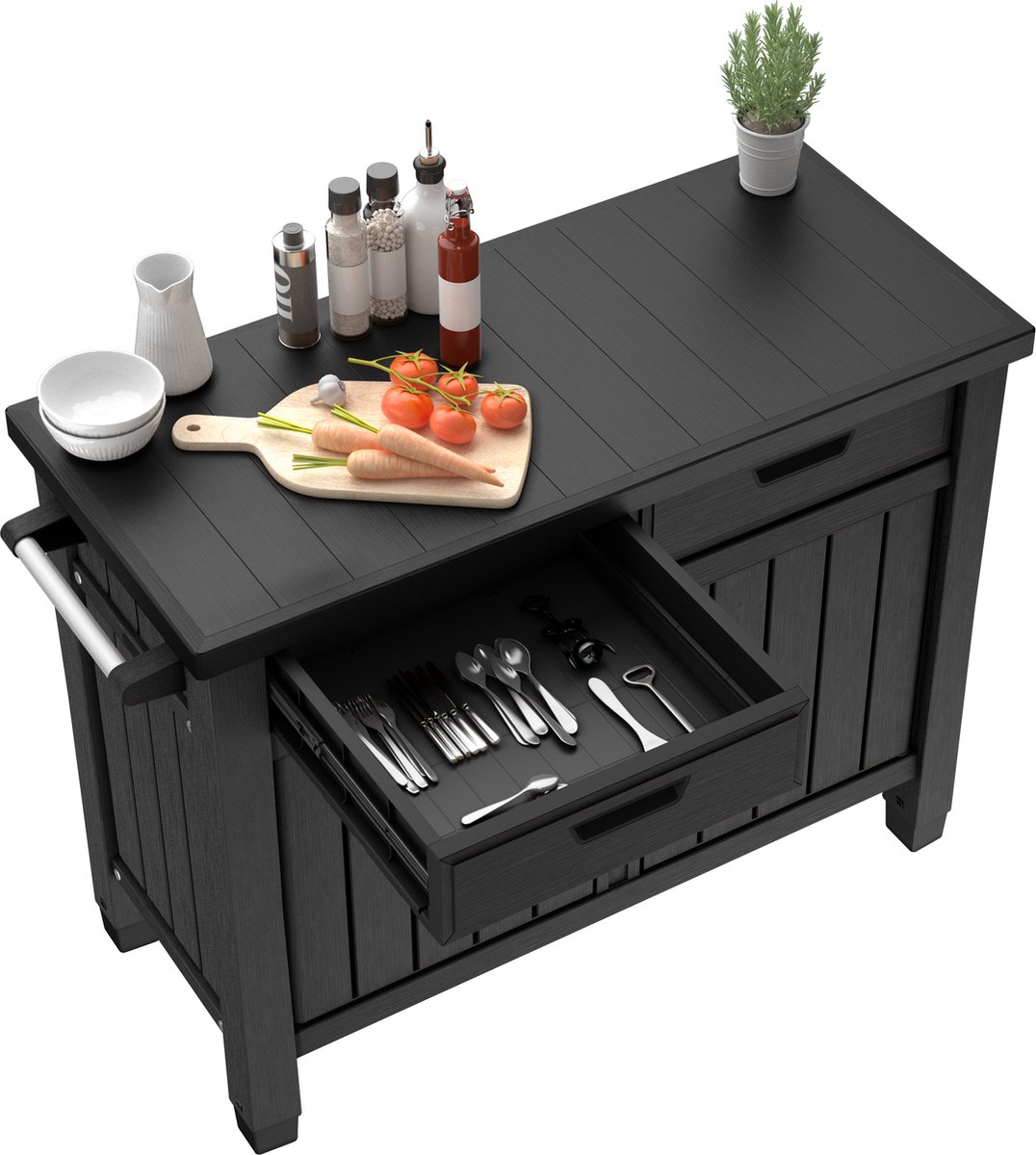 Keter Unity XL barbecuetafel met lades - 207 liter