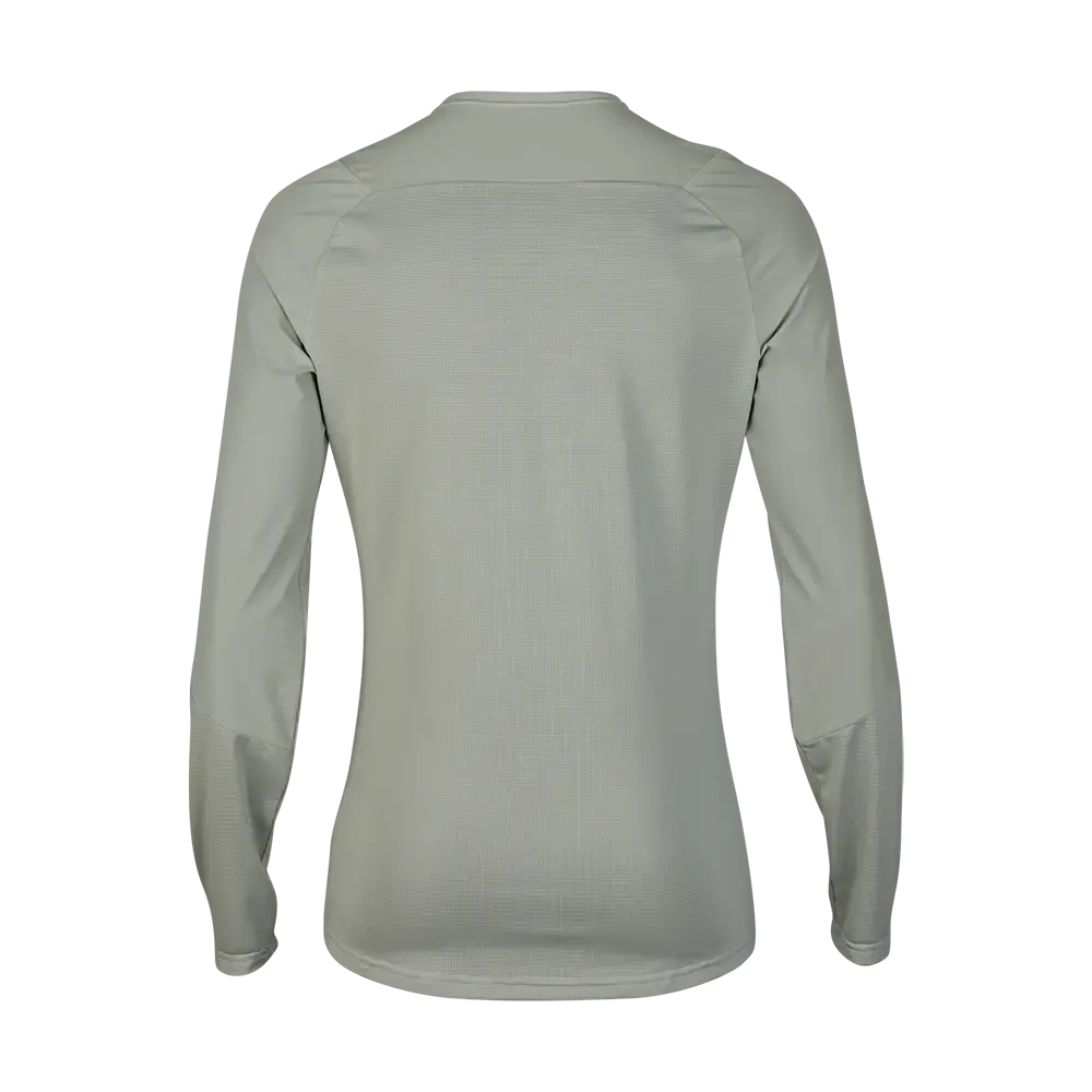 Fox Flexair Ascent MTB Fietsshirt Lange Mouwen Lichtgrijs Heren