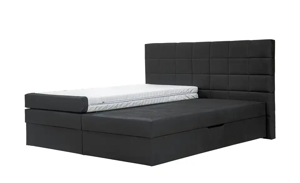 Boxspringbett Vito Schwarz ohne Fußteil