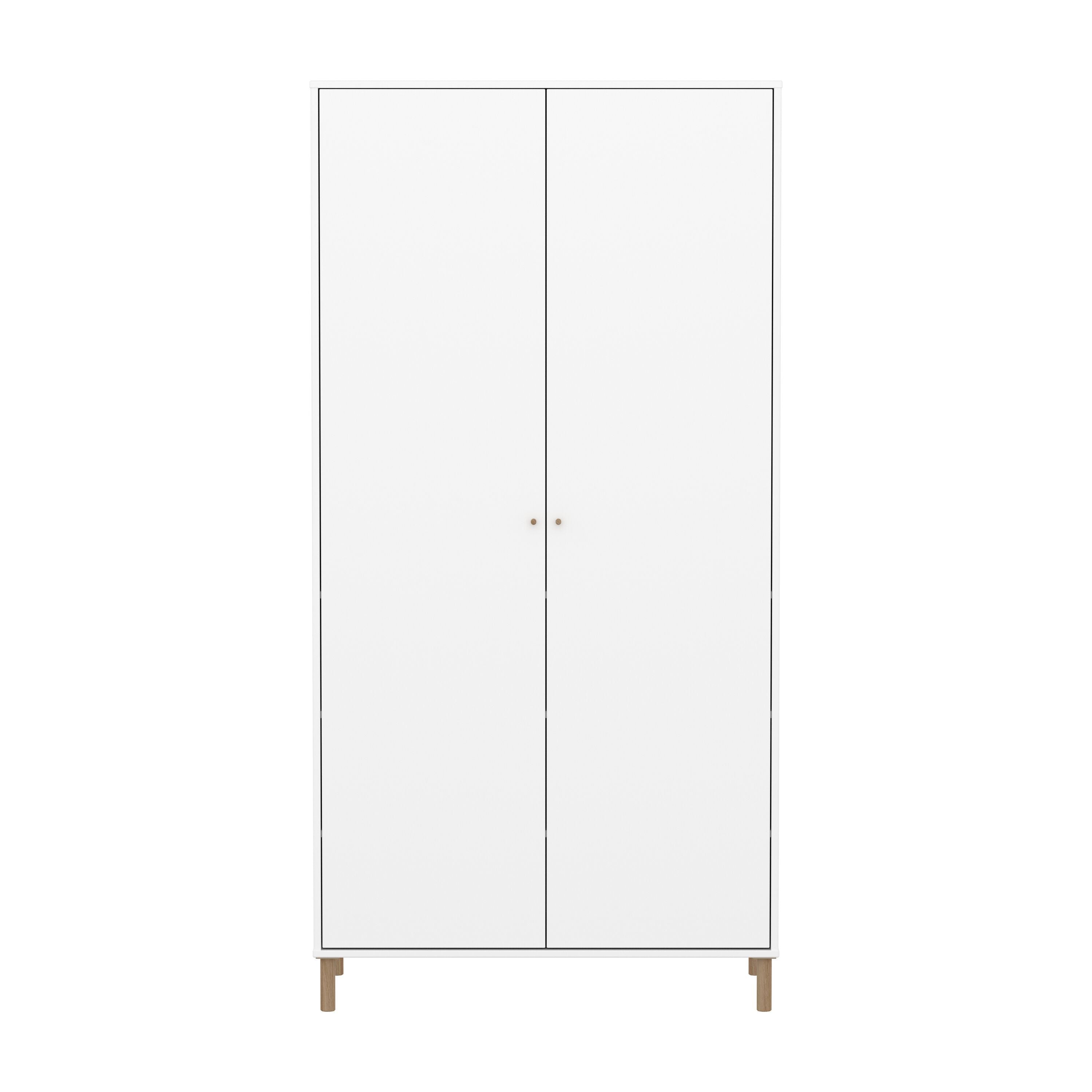 Flexa SAGA Schrank - Weiss / B: 100.0 cm x T: 55.0 cm x H: 200.0 cm