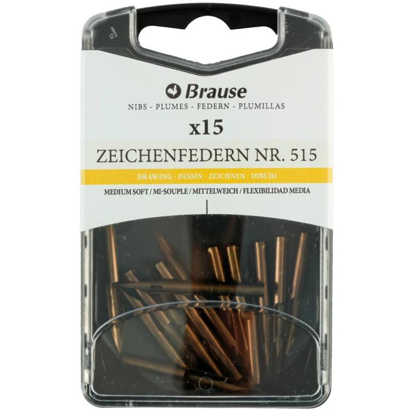 Boîte de 15 plumes dessin tube (515B).