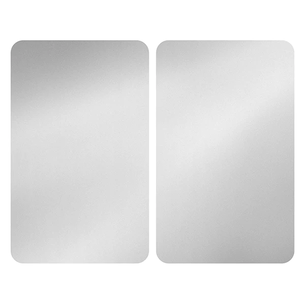 Set de 2 couvres plaques argent 30 x 52 cm Wenko by Maximex
