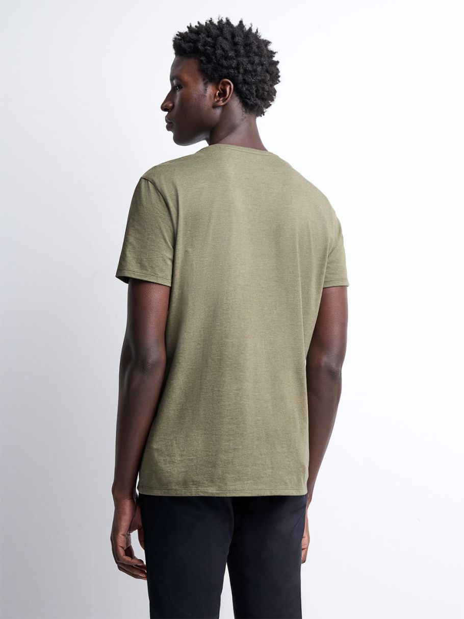 Tee-shirt col v uni