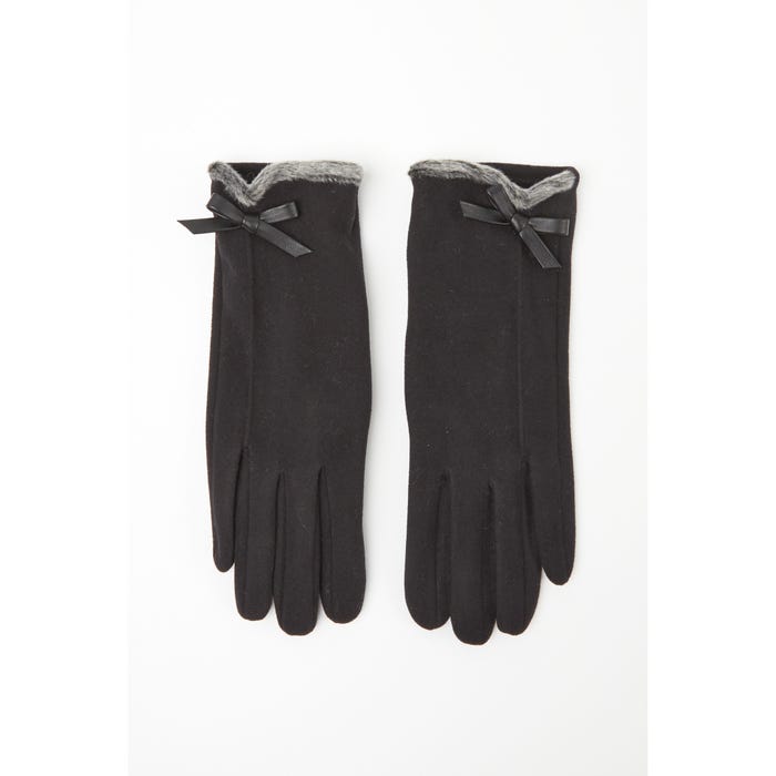 Veritas-Handschoenen strikje fake fur