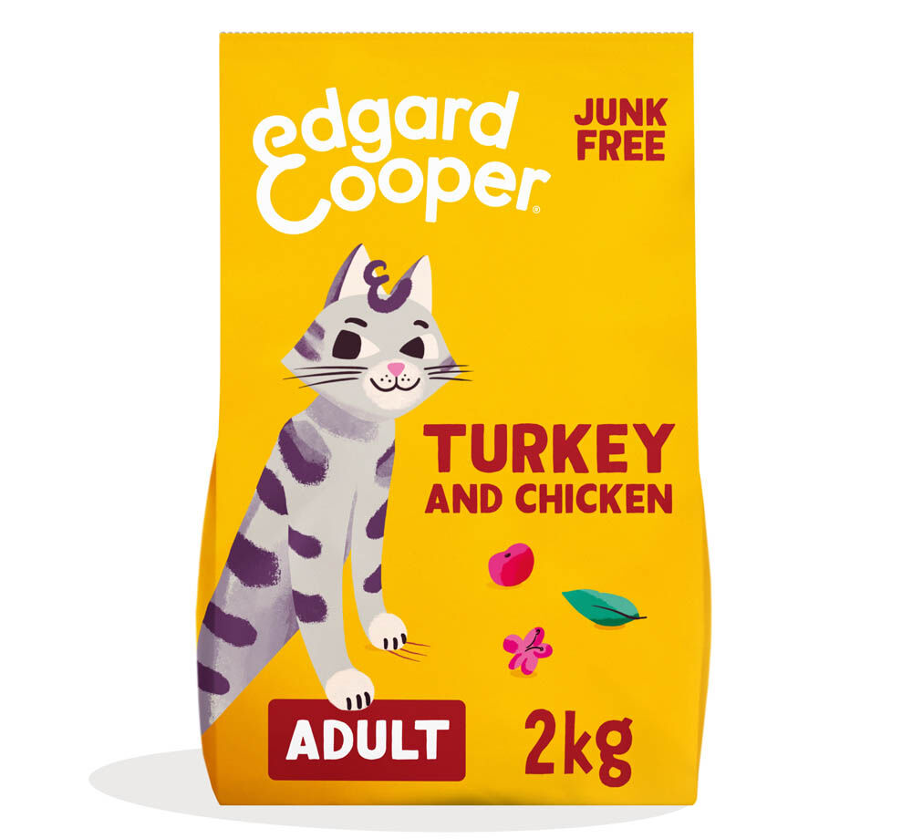 Edgard & Cooper Brokjes - Kattenvoer - 2000 Gram - kip, kalkoen