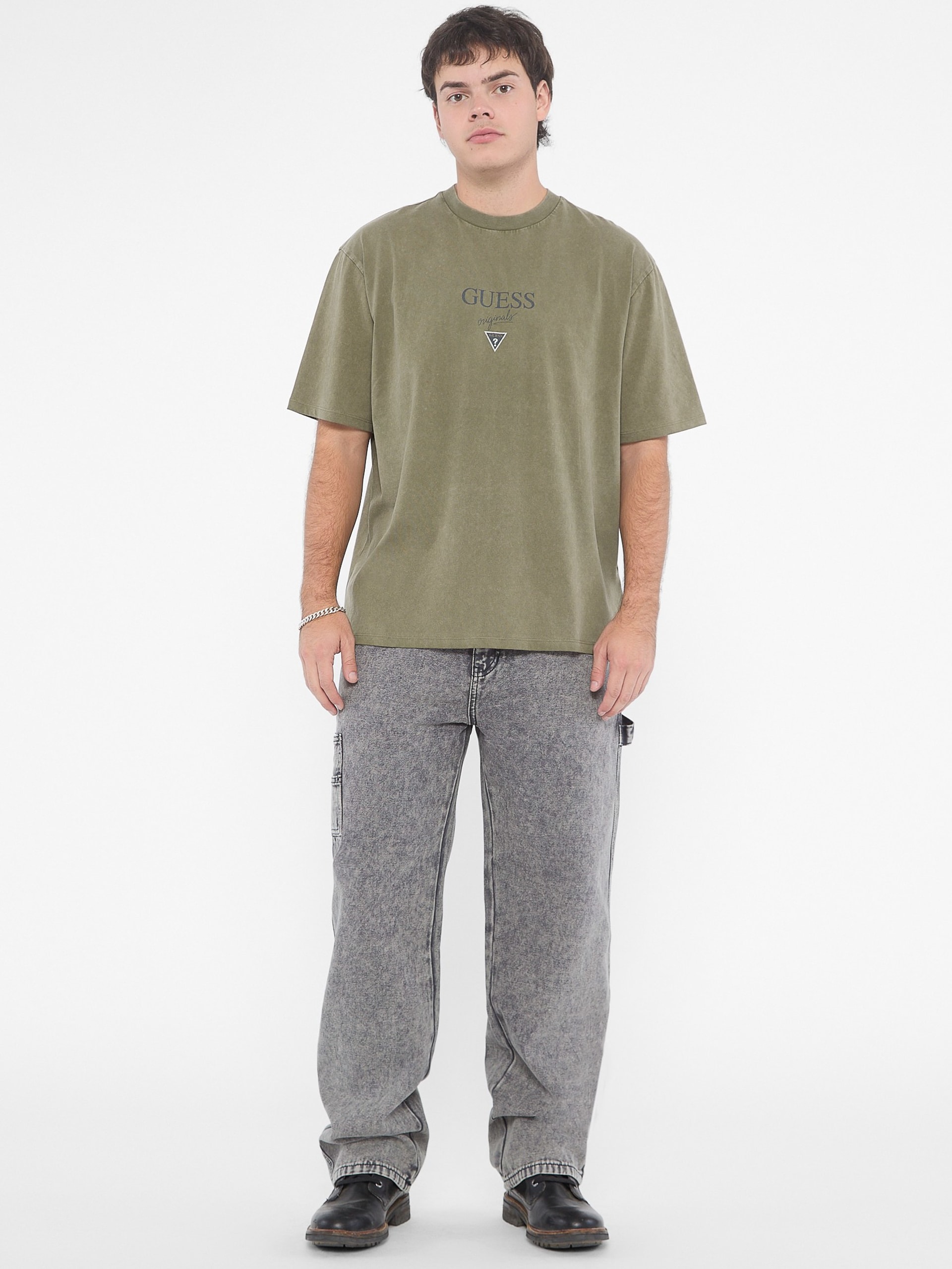 Camiseta GUESS Originals com o logo Baker