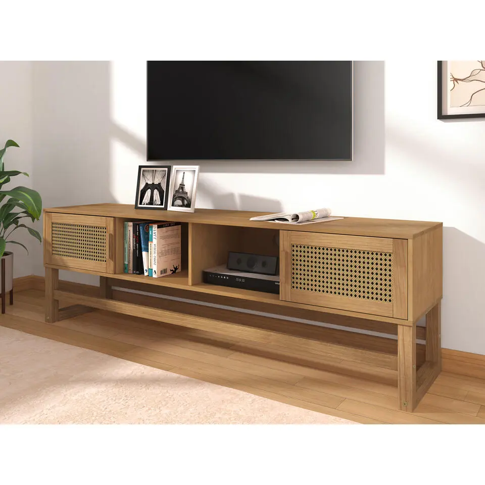 Jolene - Laag dressoir met 2 grenen deuren
