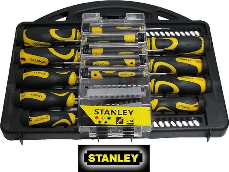 Stanley - STHT0-62141 - Schroevendraaierset - 34-delig - Bimateriaal - Magnetische Tip